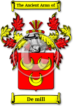De mill Family Crest Download (JPG) Legacy Series - 600 DPI